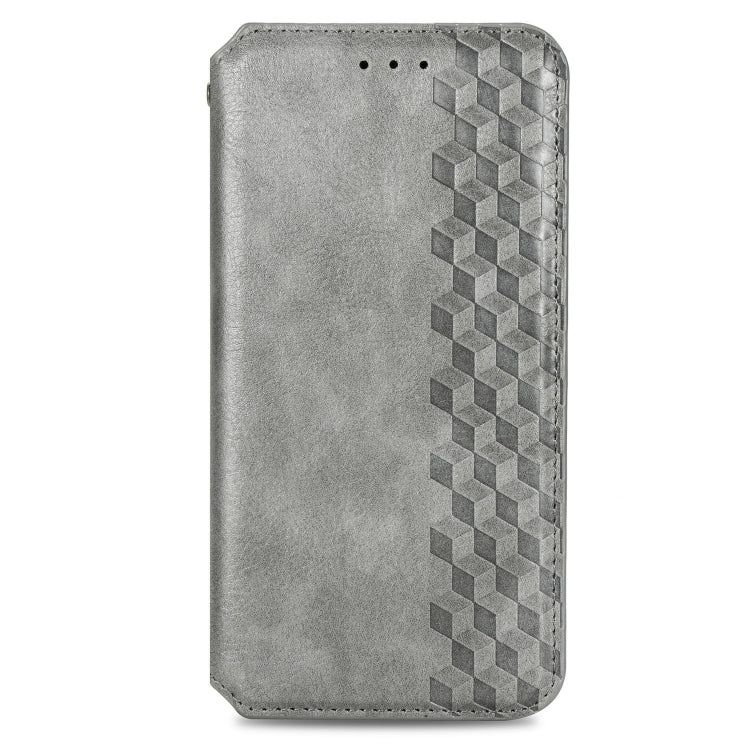 For Samsung Galaxy A71 5G Cubic Grid Pressed Horizontal Flip Magnetic Leather Case with Holder & Card Slots & Wallet