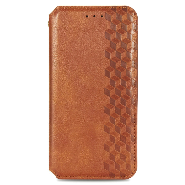 For Samsung Galaxy A71 5G Cubic Grid Pressed Horizontal Flip Magnetic Leather Case with Holder & Card Slots & Wallet