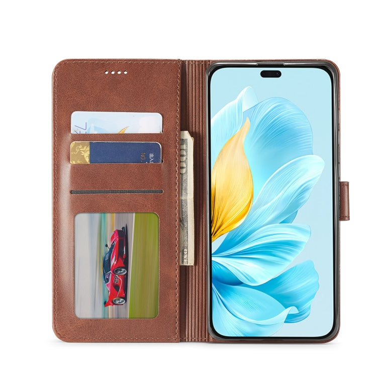 For Honor 200 Lite Global LC.IMEEKE Calf Texture Leather Phone Case