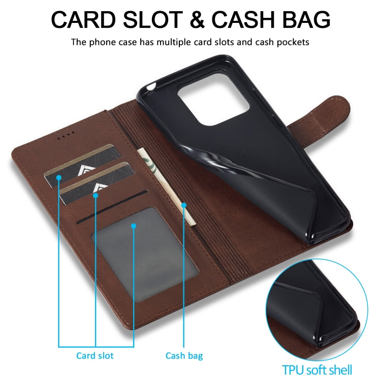 For Honor X8b LC.IMEEKE Calf Texture Leather Phone Case
