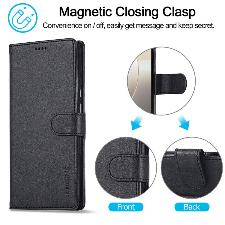 For Honor 400 Lite Global LC.IMEEKE Calf Texture Leather Phone Case