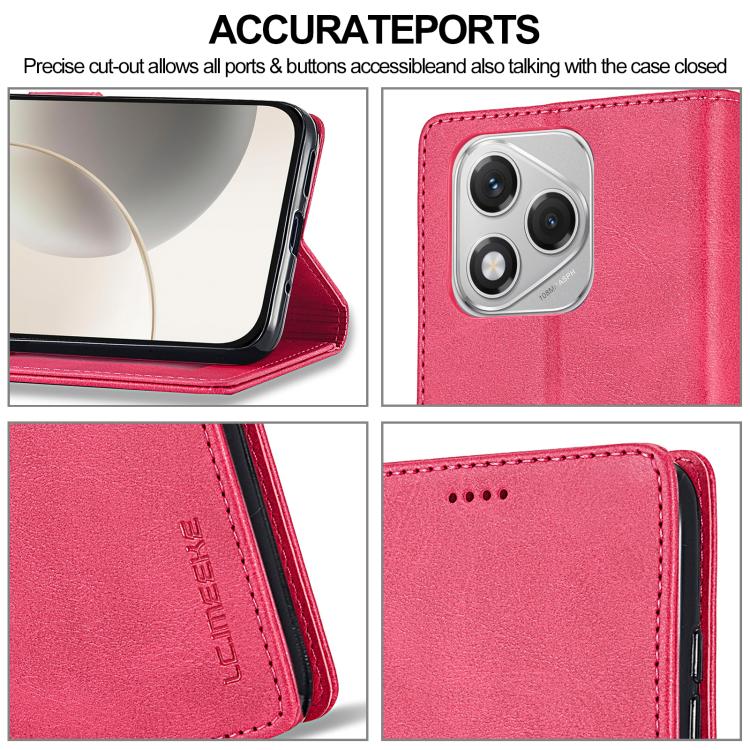 For Honor 400 Lite Global LC.IMEEKE Calf Texture Leather Phone Case