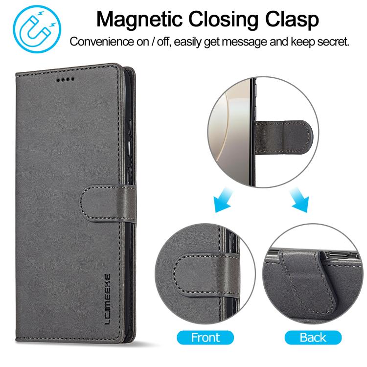 For Honor 400 Lite Global LC.IMEEKE Calf Texture Leather Phone Case