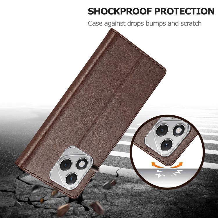 For Honor 400 Lite Global LC.IMEEKE Calf Texture Leather Phone Case