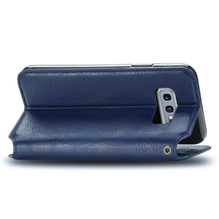 For Samsung Galaxy S10e Cubic Grid Pressed Horizontal Flip Magnetic Leather Case with Holder & Card Slots & Wallet
