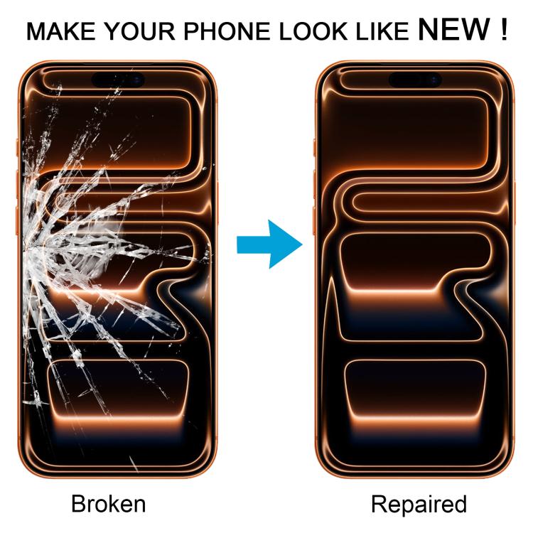 For iPhone 17 Pro Front Screen Outer Glass Lens with OCA Optically Clear Adhesive