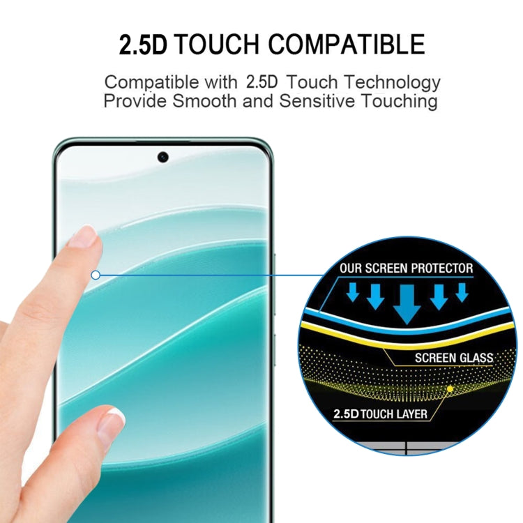 For Redmi Note 14 Pro 4G / Note 14 Pro+ 4G 25pcs 9H HD 3D Curved Edge Tempered Glass Film - Black