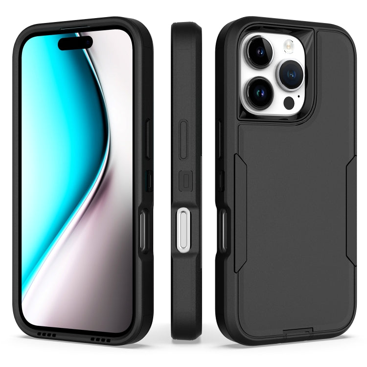 For iPhone 16 Pro 2 in 1 PC Hybrid TPU Phone Case
