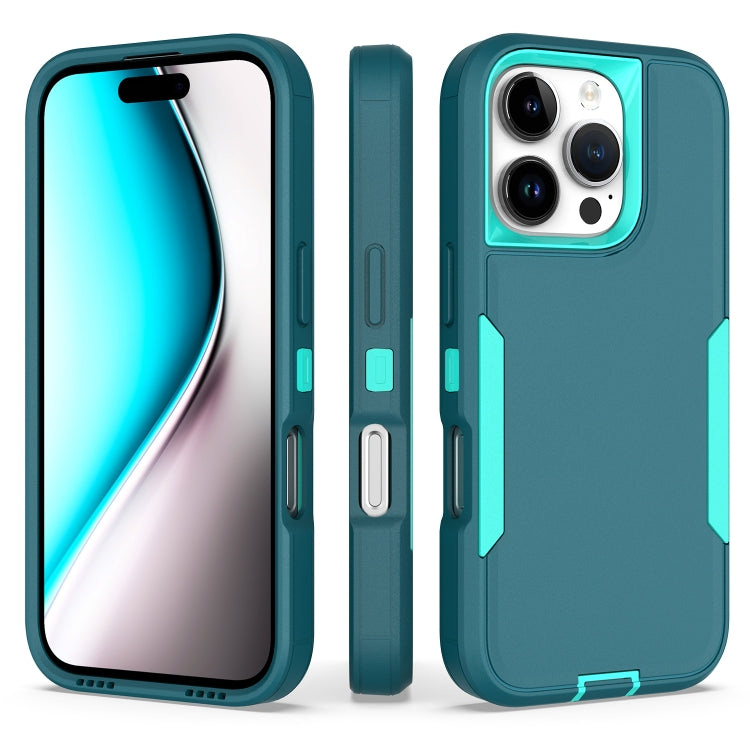 For iPhone 16 Pro 2 in 1 PC Hybrid TPU Phone Case