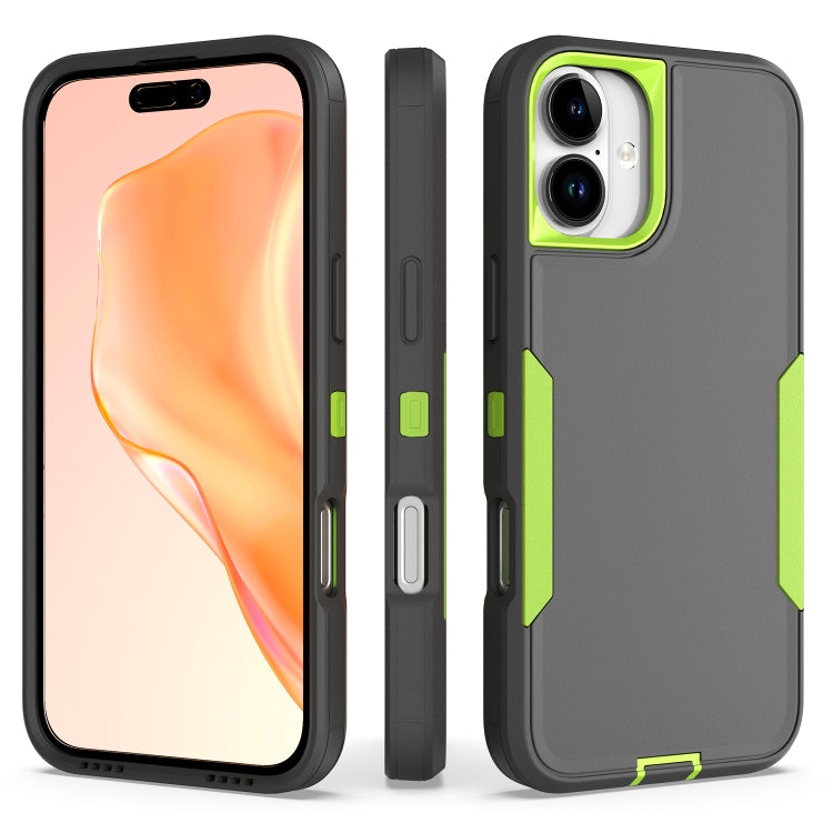 For iPhone 16 Plus 2 in 1 PC Hybrid TPU Phone Case