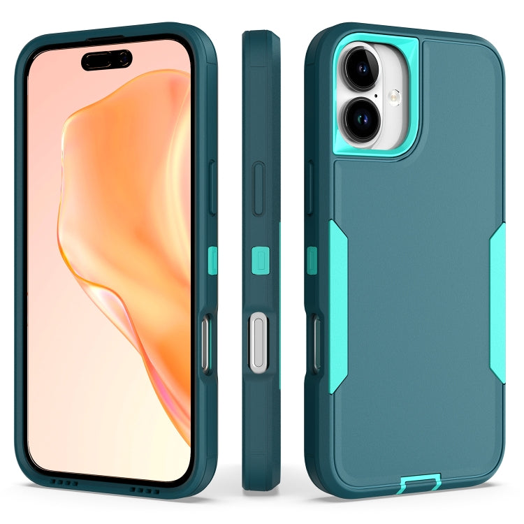 For iPhone 16 Plus 2 in 1 PC Hybrid TPU Phone Case
