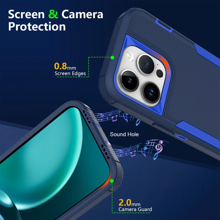 For iPhone 16 Pro 2 in 1 PC Hybrid TPU Phone Case