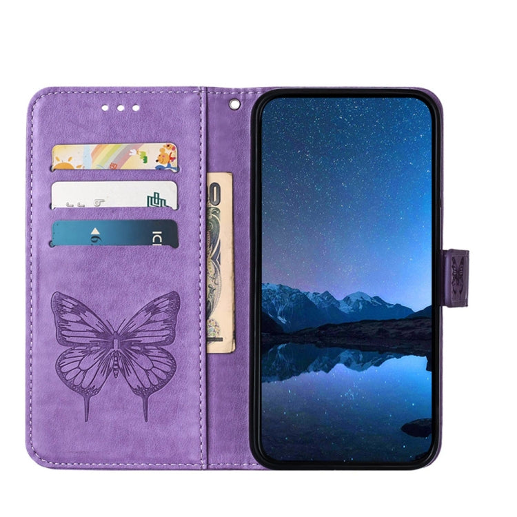For Huawei P40 Embossed Butterfly Leather Phone Case