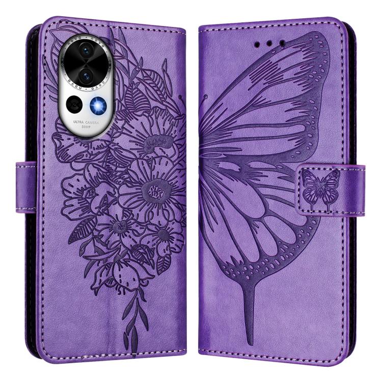 For Huawei Nova 13 / Nova 12 Embossed Butterfly Leather Phone Case