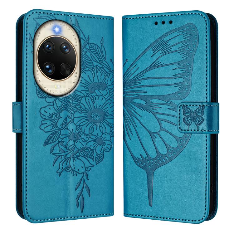 For Huawei nova 14 5G Embossed Butterfly Leather Phone Case
