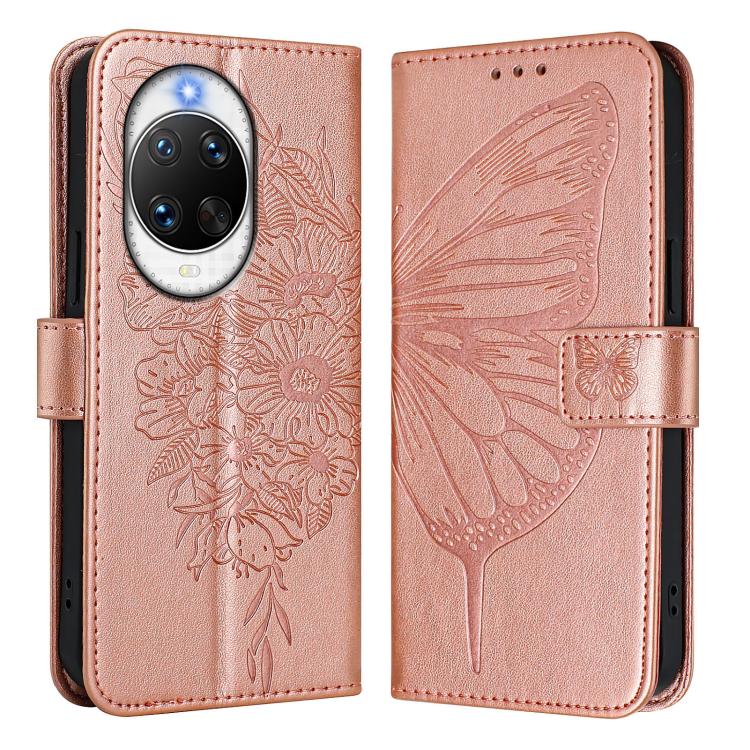 For Huawei nova 14 Pro 5G Embossed Butterfly Leather Phone Case