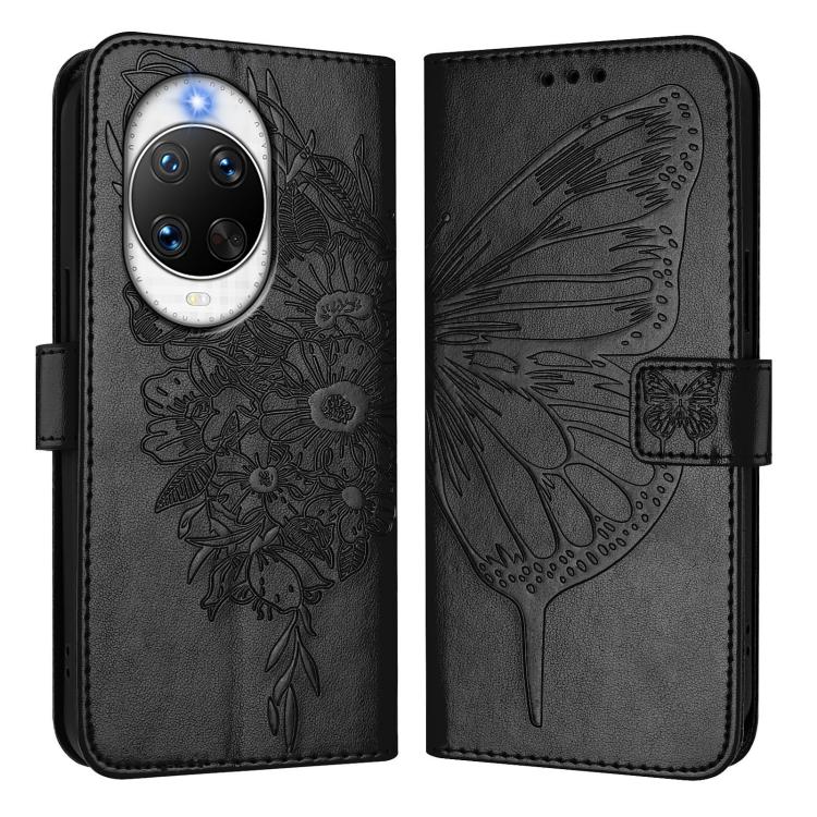 For Huawei nova 14 Pro 5G Embossed Butterfly Leather Phone Case