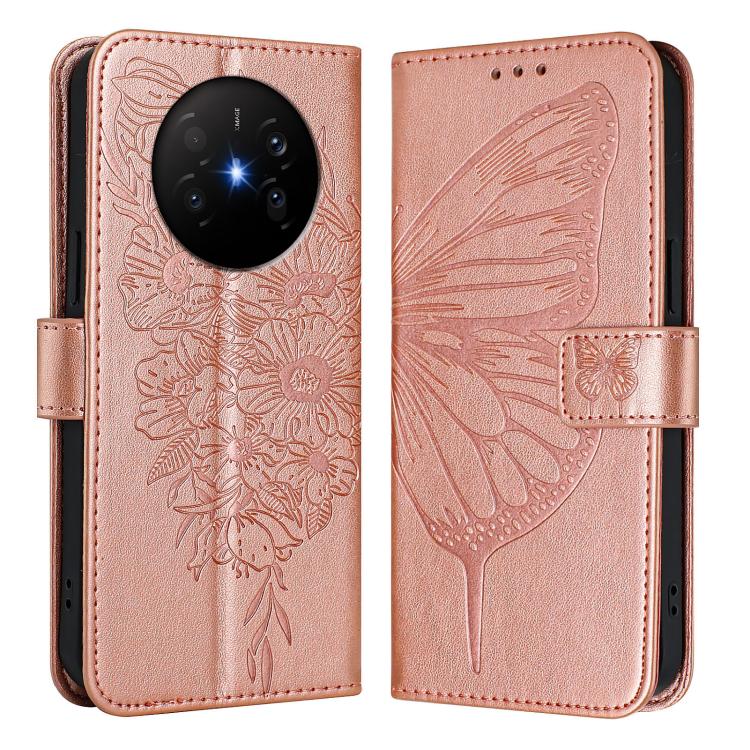 For Huawei Mate 70 Air 5G Embossed Butterfly Leather Phone Case