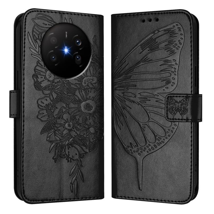 For Huawei Mate 70 Air 5G Embossed Butterfly Leather Phone Case