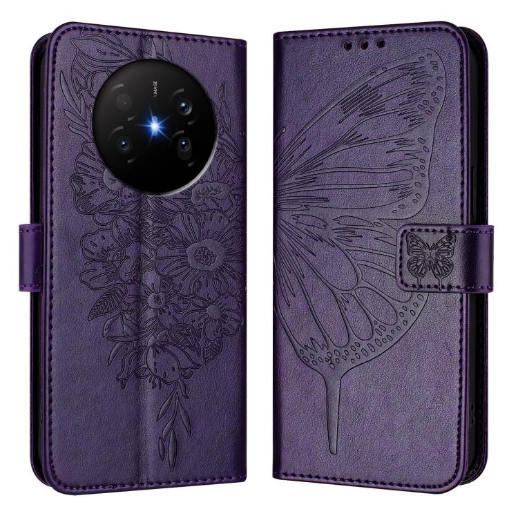 For Huawei Mate 70 Air 5G Embossed Butterfly Leather Phone Case