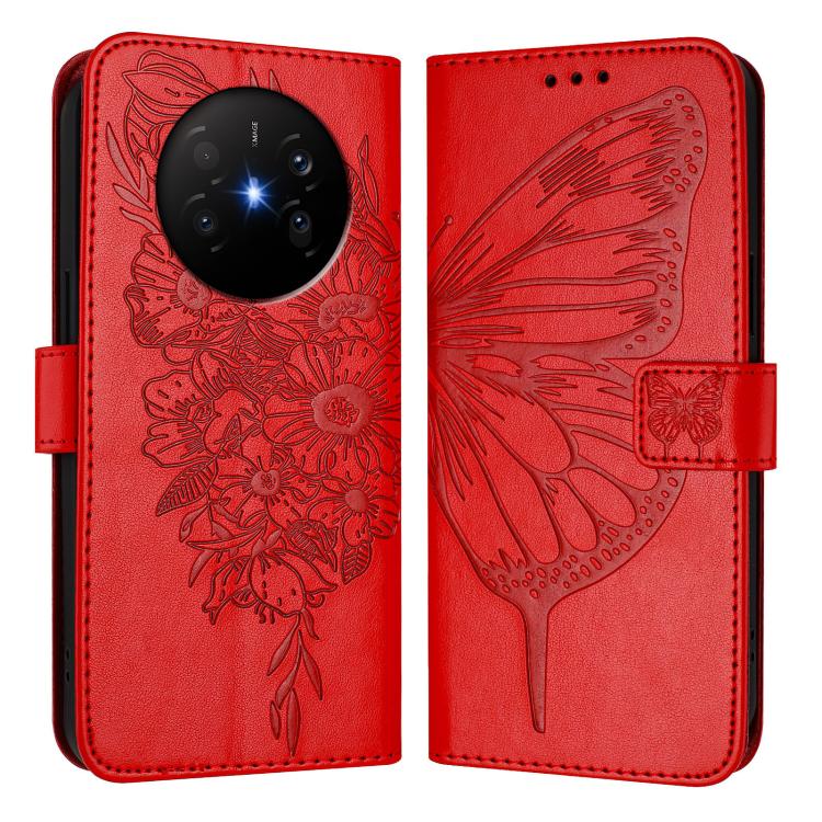 For Huawei Mate 70 Air 5G Embossed Butterfly Leather Phone Case