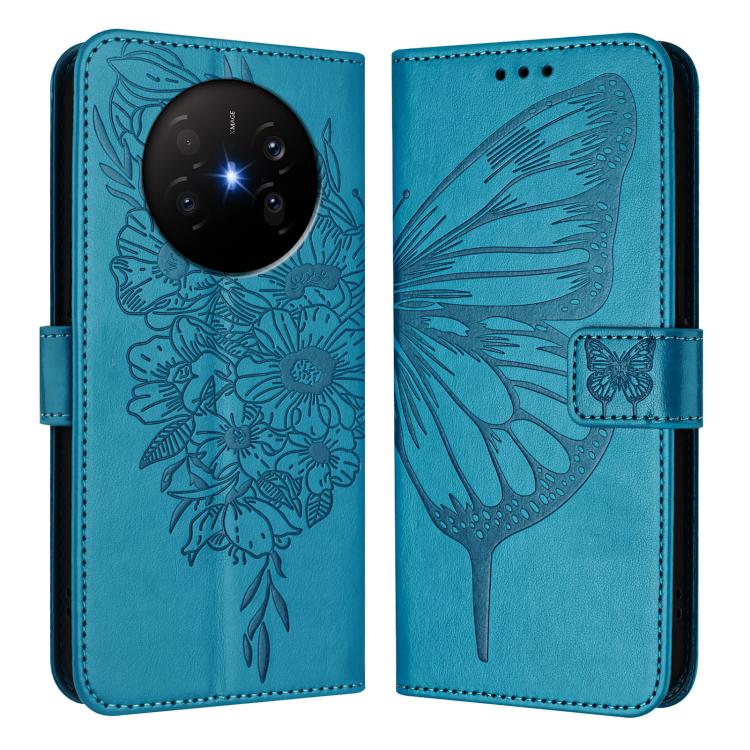 For Huawei Mate 70 Air 5G Embossed Butterfly Leather Phone Case