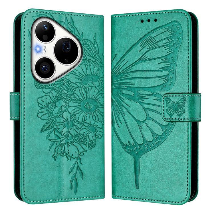For Huawei Pura 90 Pro 5G Embossed Butterfly Leather Phone Case