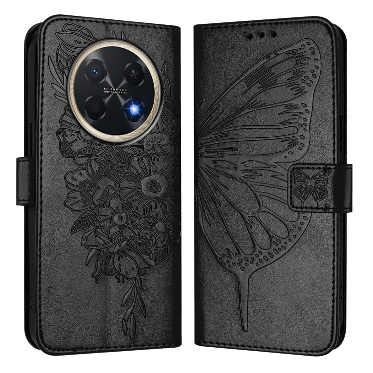 For Huawei Pura 90 Pro Max 5G Embossed Butterfly Leather Phone Case