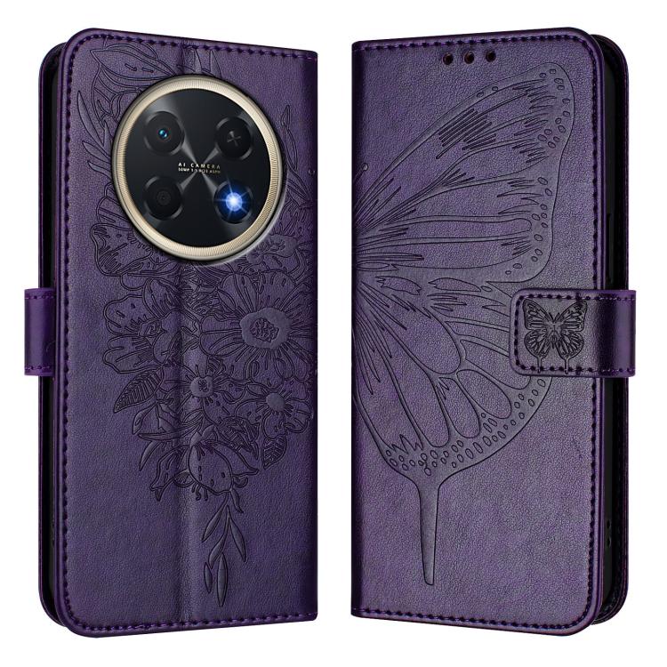 For Huawei Pura 90 Pro Max 5G Embossed Butterfly Leather Phone Case