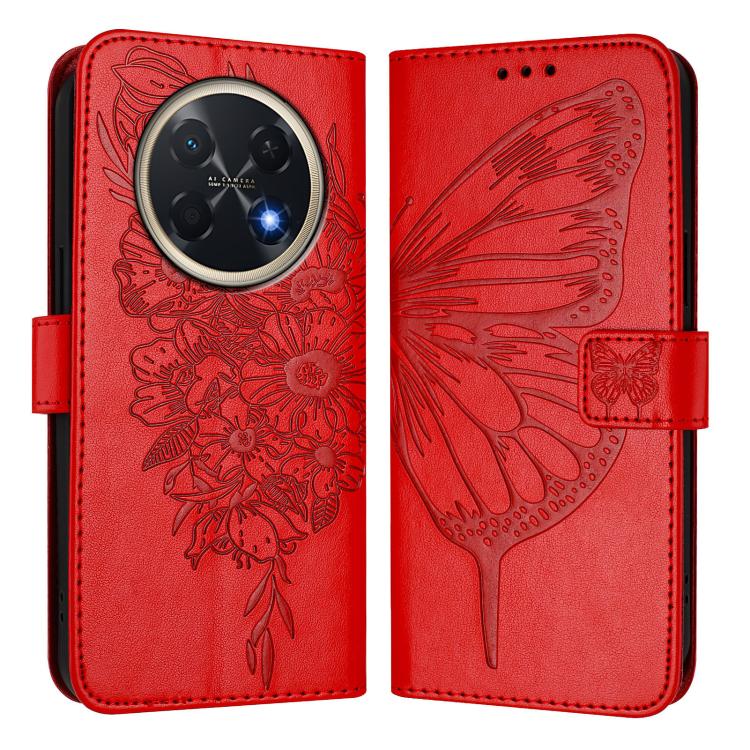 For Huawei Pura 90 Pro Max 5G Embossed Butterfly Leather Phone Case