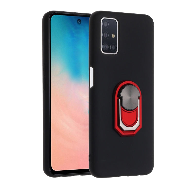 For OPPO A52 / A72 / A92 PC + TPU Shockproof Protective Case with Ring Holder(Red)