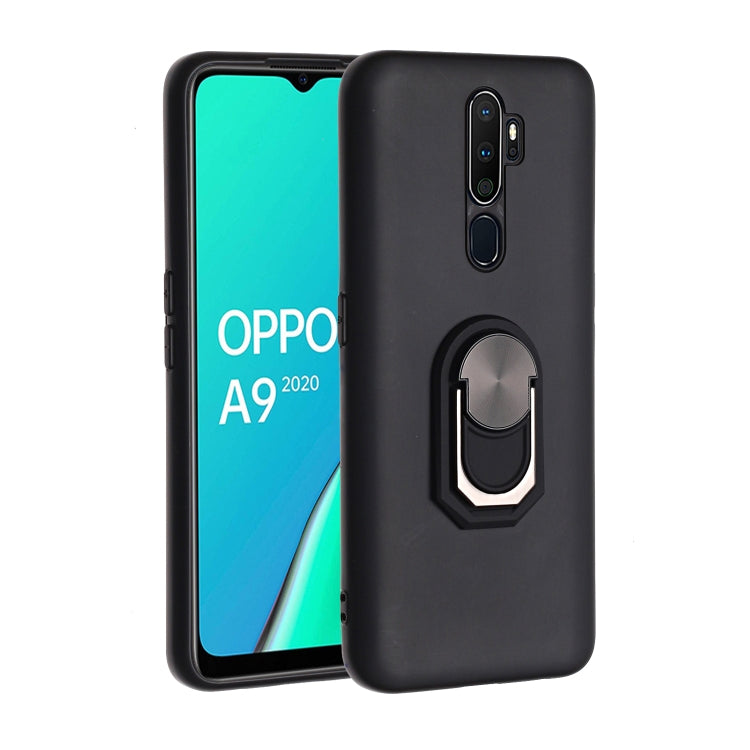 For OPPO A9 (2020) PC + TPU Shockproof Protective Case with Ring Holder