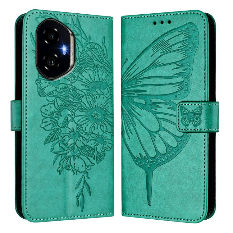 For Honor 300 Embossed Butterfly Leather Phone Case