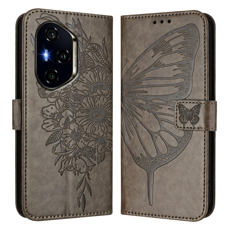 For Honor 300 Pro / 300 Ultra Embossed Butterfly Leather Phone Case