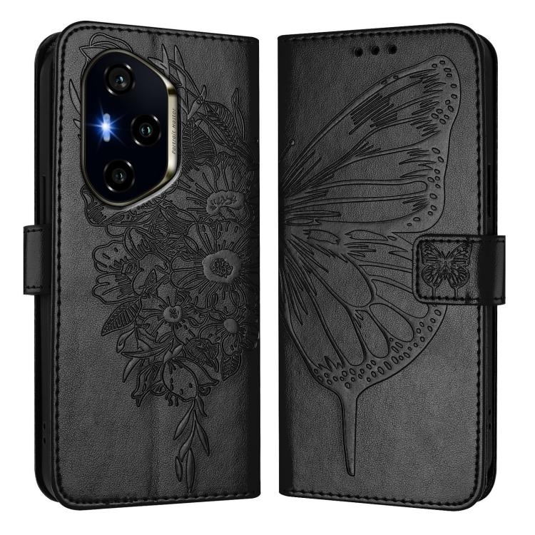 For Honor 300 Pro / 300 Ultra Embossed Butterfly Leather Phone Case