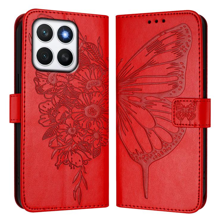 For Honor X8C 4G Global Embossed Butterfly Leather Phone Case