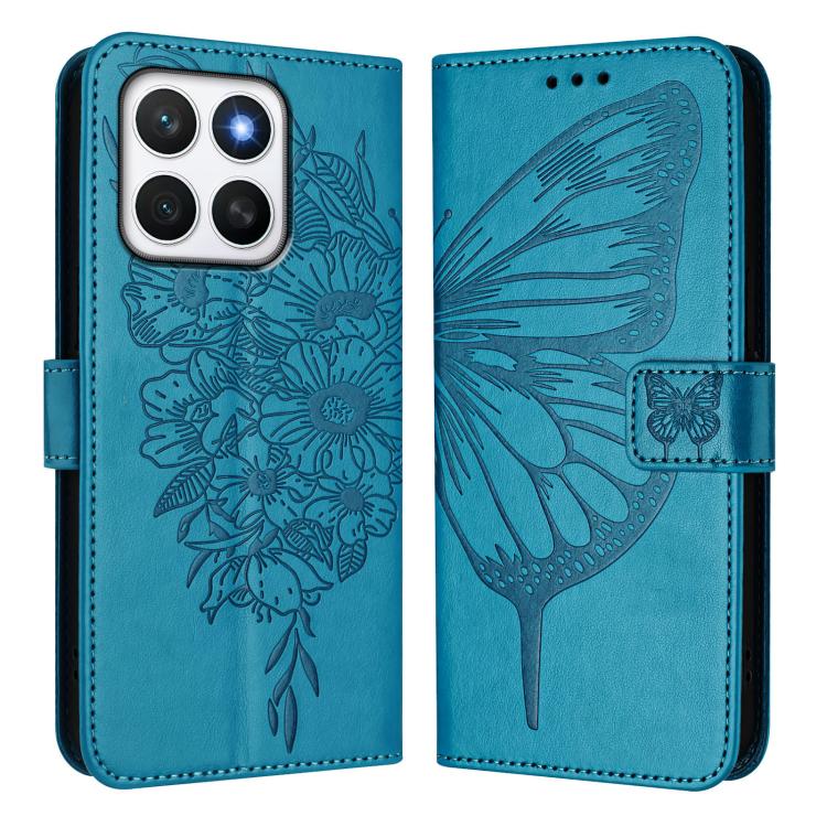 For Honor X8C 4G Global Embossed Butterfly Leather Phone Case