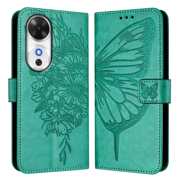 For Honor Play 60 5G Embossed Butterfly Leather Phone Case
