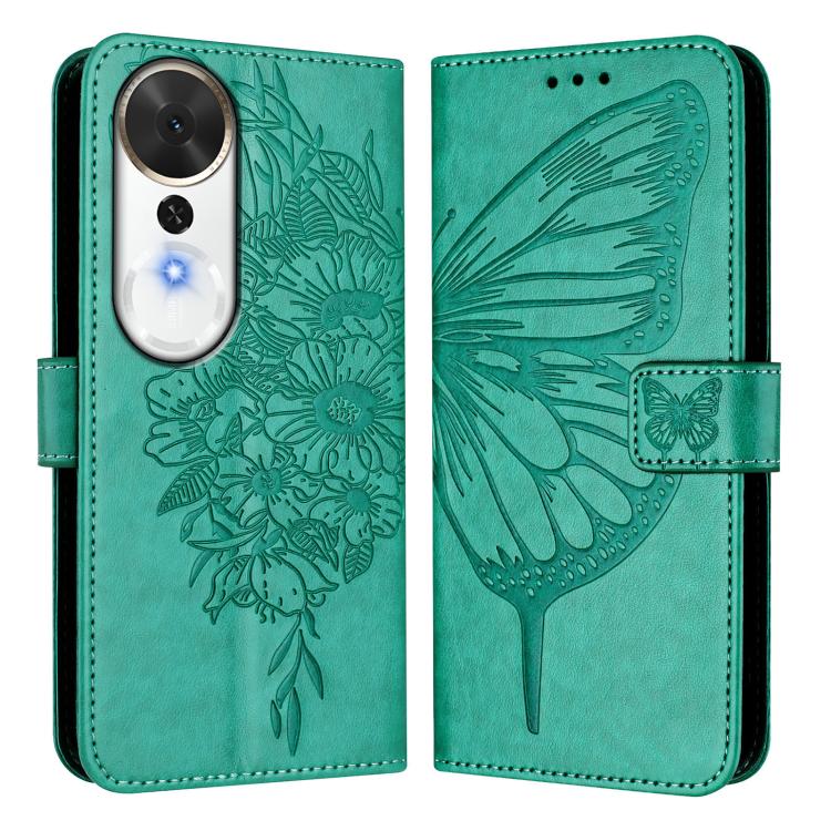 For Honor Play 70 Plus Embossed Butterfly Leather Phone Case