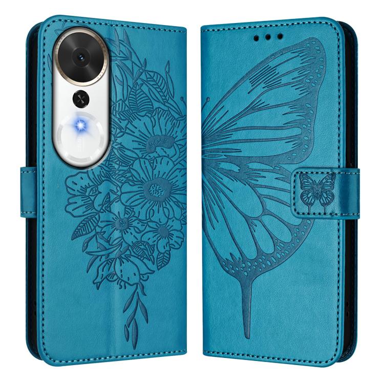 For Honor Play 70 Plus Embossed Butterfly Leather Phone Case