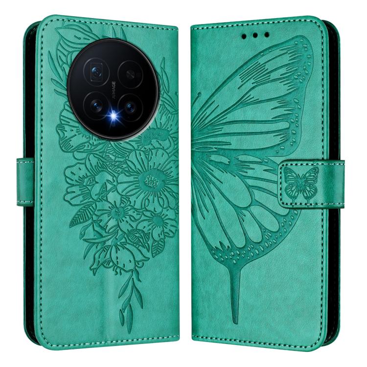 For Honor Magic8 Embossed Butterfly Leather Phone Case