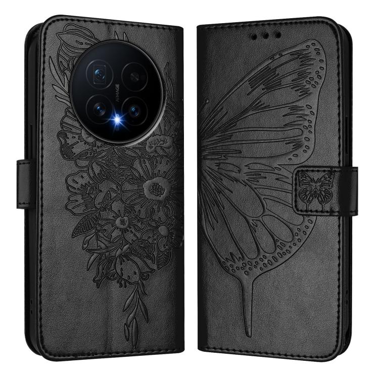 For Honor Magic8 Embossed Butterfly Leather Phone Case