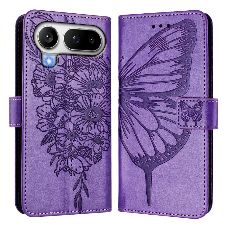 For Honor Magic8 Pro Air 5G Embossed Butterfly Leather Phone Case