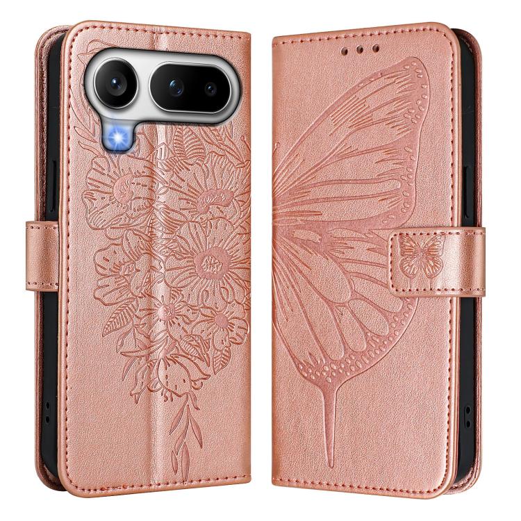 For Honor Magic8 Pro Air 5G Embossed Butterfly Leather Phone Case