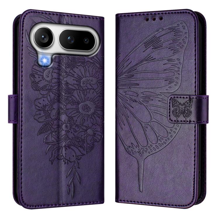 For Honor Magic8 Pro Air 5G Embossed Butterfly Leather Phone Case