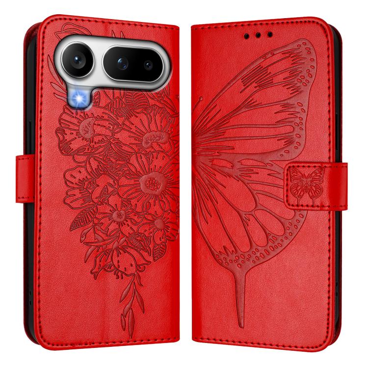 For Honor Magic8 Pro Air 5G Embossed Butterfly Leather Phone Case