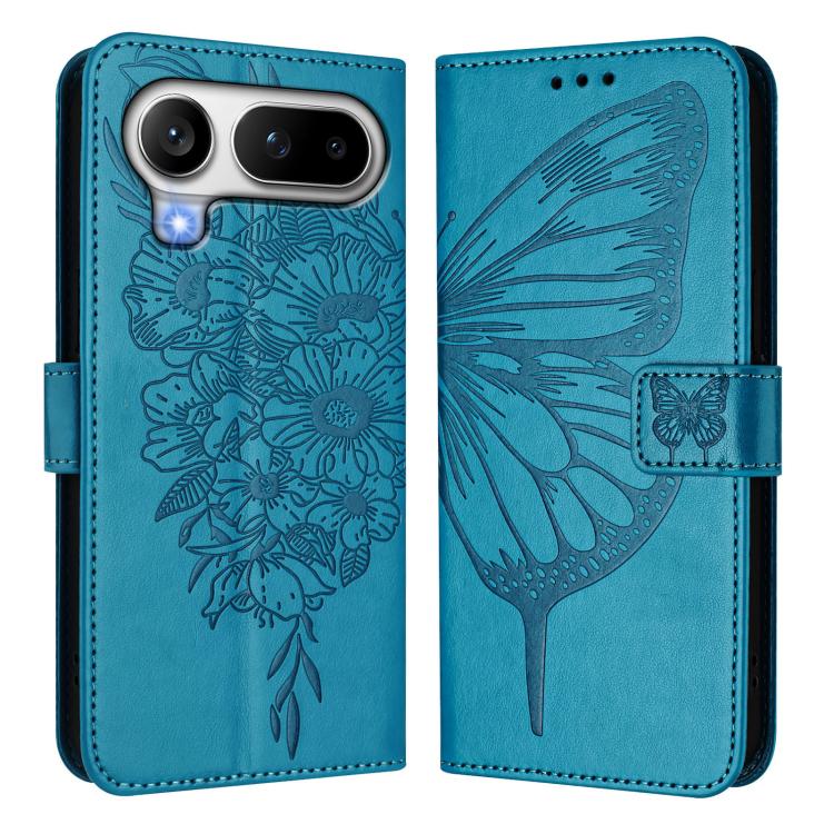 For Honor Magic8 Pro Air 5G Embossed Butterfly Leather Phone Case