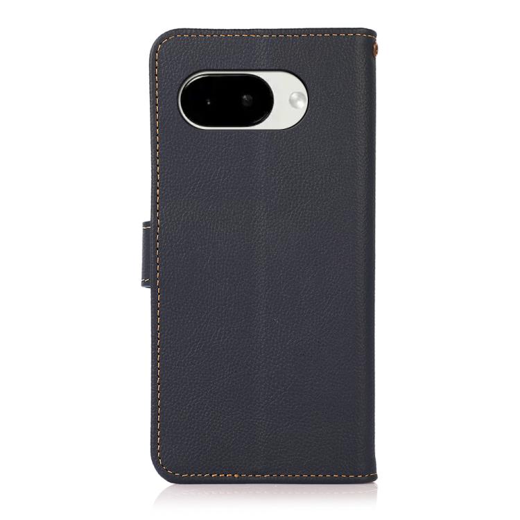 For Google Pixel 10a KHAZNEH Custer Genuine Leather RFID Phone Case