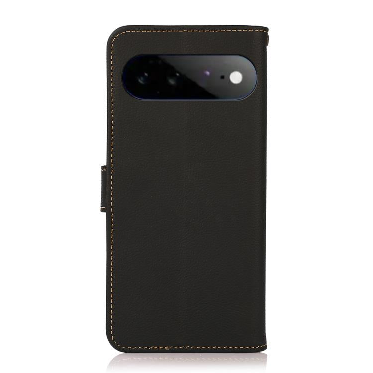 For Google Pixel 11 Pro XL KHAZNEH Custer Genuine Leather RFID Phone Case