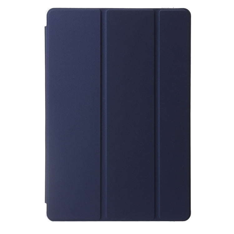 For Samsung Galaxy Tab S10 Ultra 3-Fold Clear Acrylic Leather Tablet Case